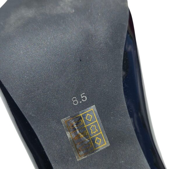 Jeffrey Campbell Black Patent Leather Buzzing Mule Pumps - Picture 9 of 9